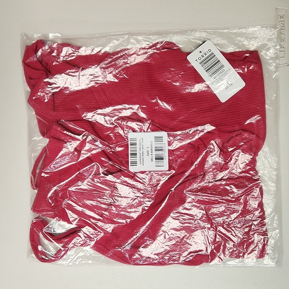 ❤️NWT VINTAGE TORRID CAMI - SEXY DRAWSTRING SUPER SOFT - CROP TANK - PLUS SIZE - Picture 7 of 12